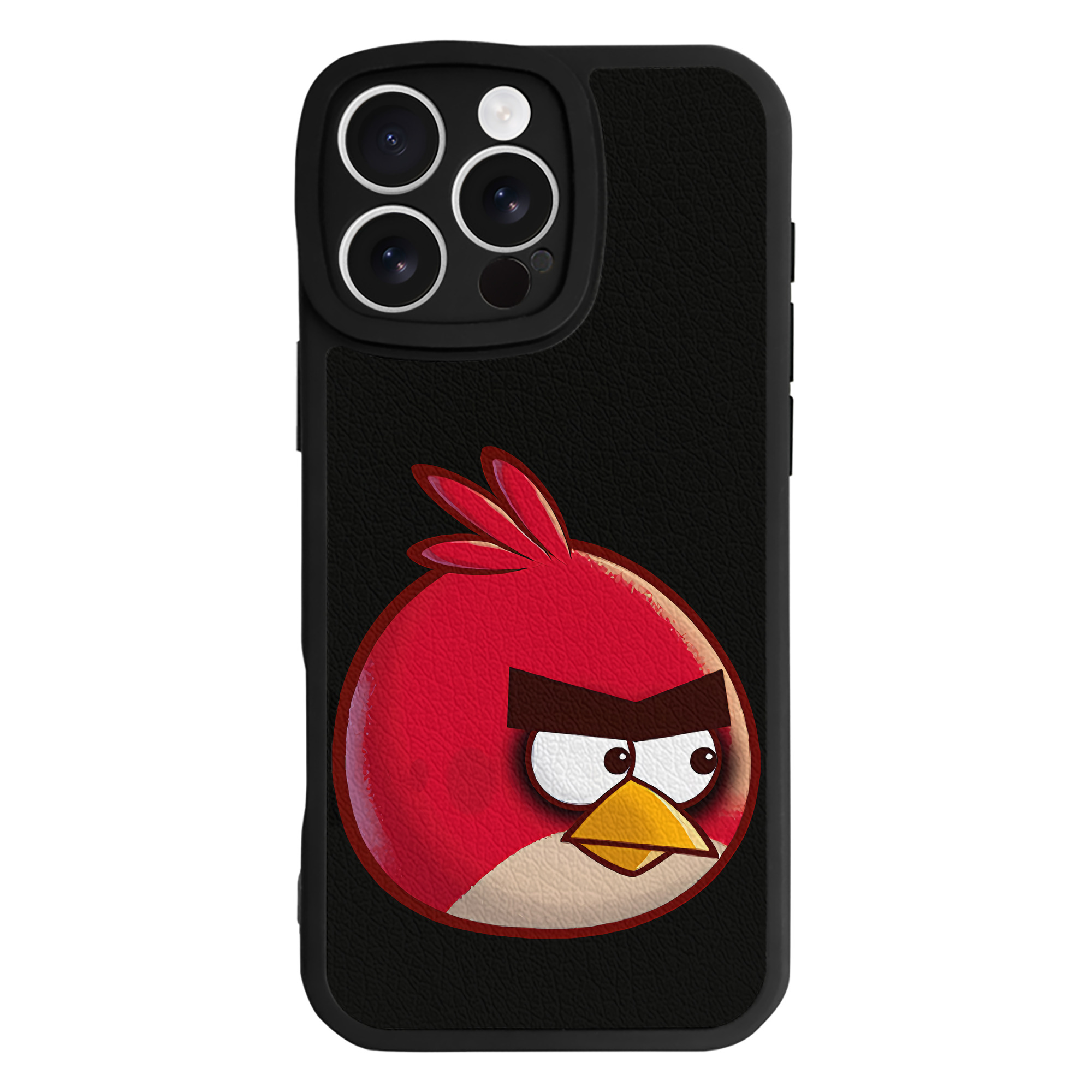 （画像用） Angry Birds アングリーバード 【iPhone 16シリーズ対応】シリコンスマホケース（レザー調） 材質：シリコン